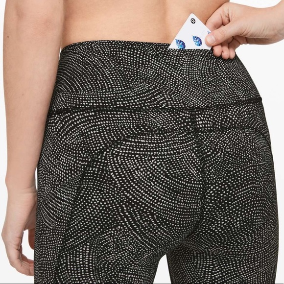 Lululemon Fast & Free Crop II *Nulux 19" Navy 6 - Picture 6 of 11